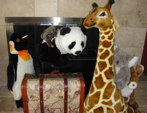 animal suitcase
